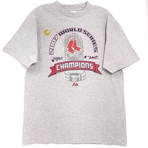 Boston Red Sox 2007 World Series Champions T Shirt Men's Medium